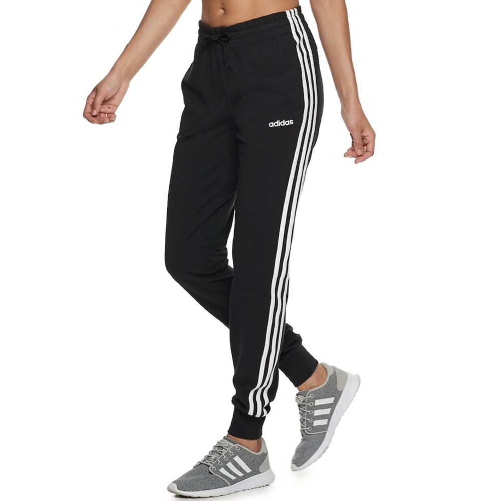 Essential 3-stripe mid rise joggers